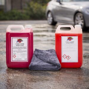 Citrus Pre Wash + Cherry Snow Foam + Hydro 1100GSM Drying Towel – Valeting Essentials Pack